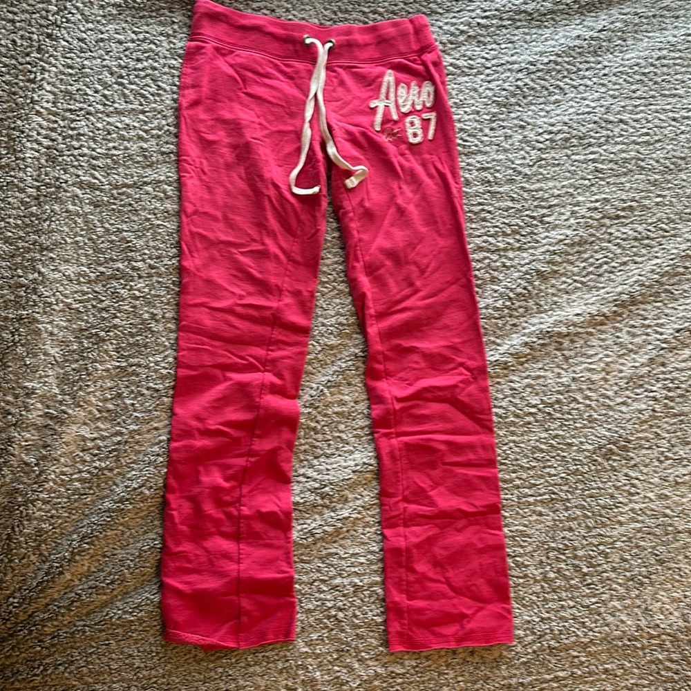 Pink aero 87 sweatpants stretch
